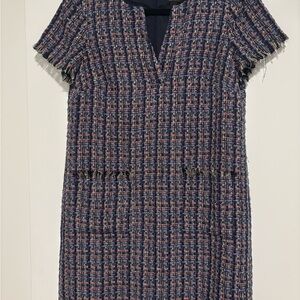 Ann Taylor Multicolor Tweed Dress